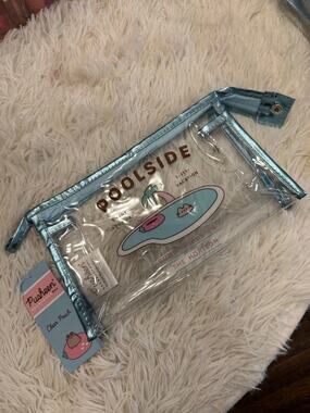 Pusheen limited edition summer collection poolside clear pouch zipper